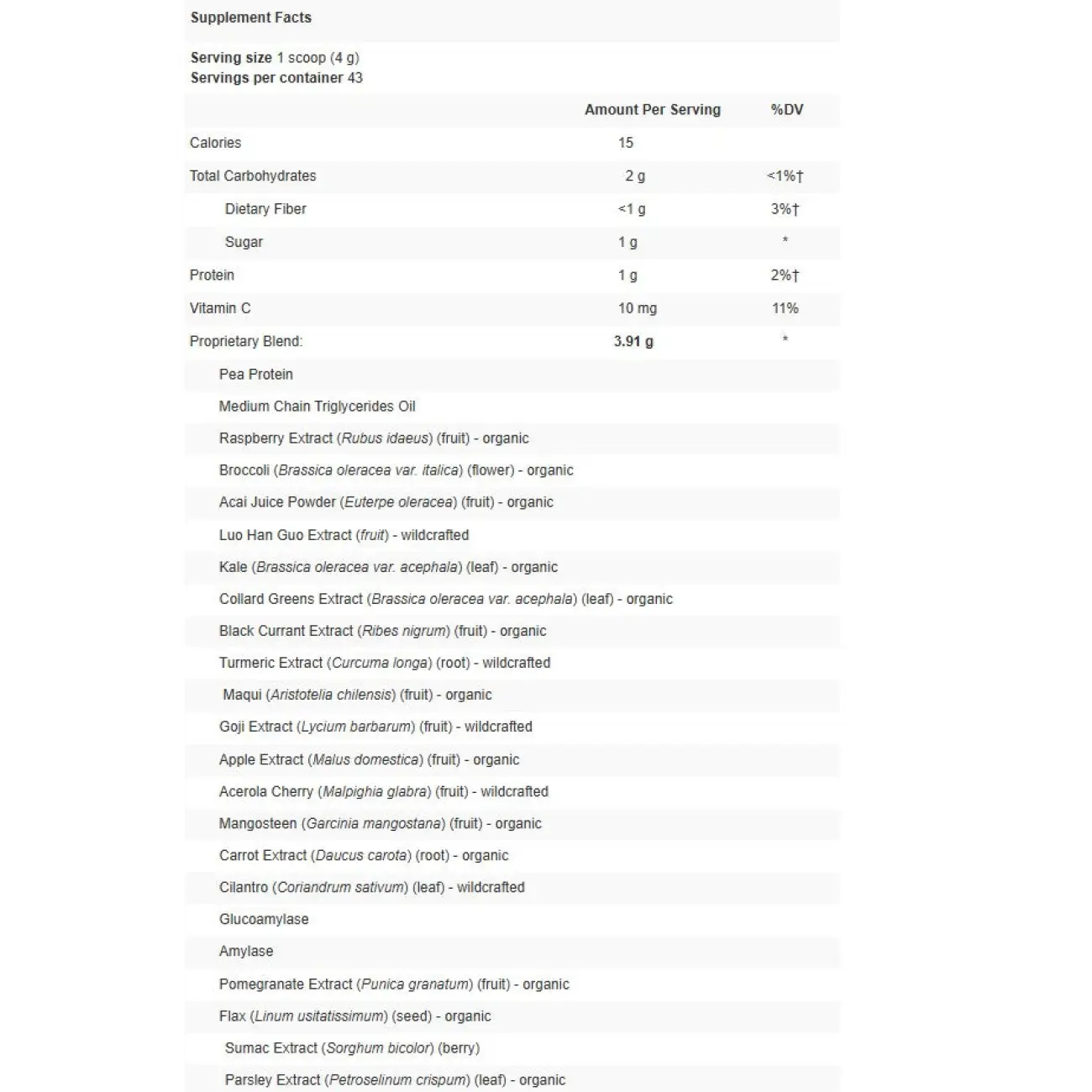 Apex energetics Nourish Greens (K-67)