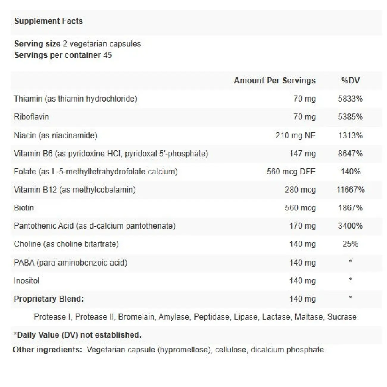 Apex energetics Super B-Zyme (Z-24)
