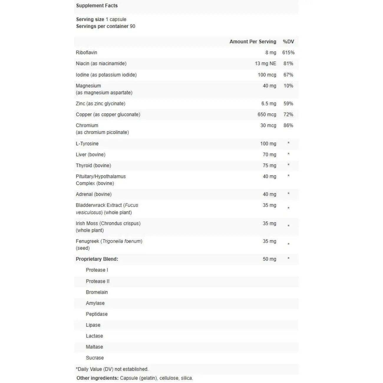 Apex energetics Thyro-Zyme (Z-14)