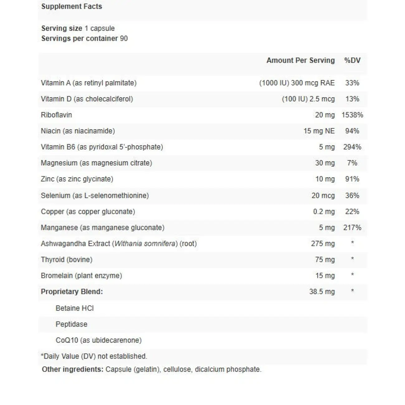 Apex energetics Thyroxal (K-12)