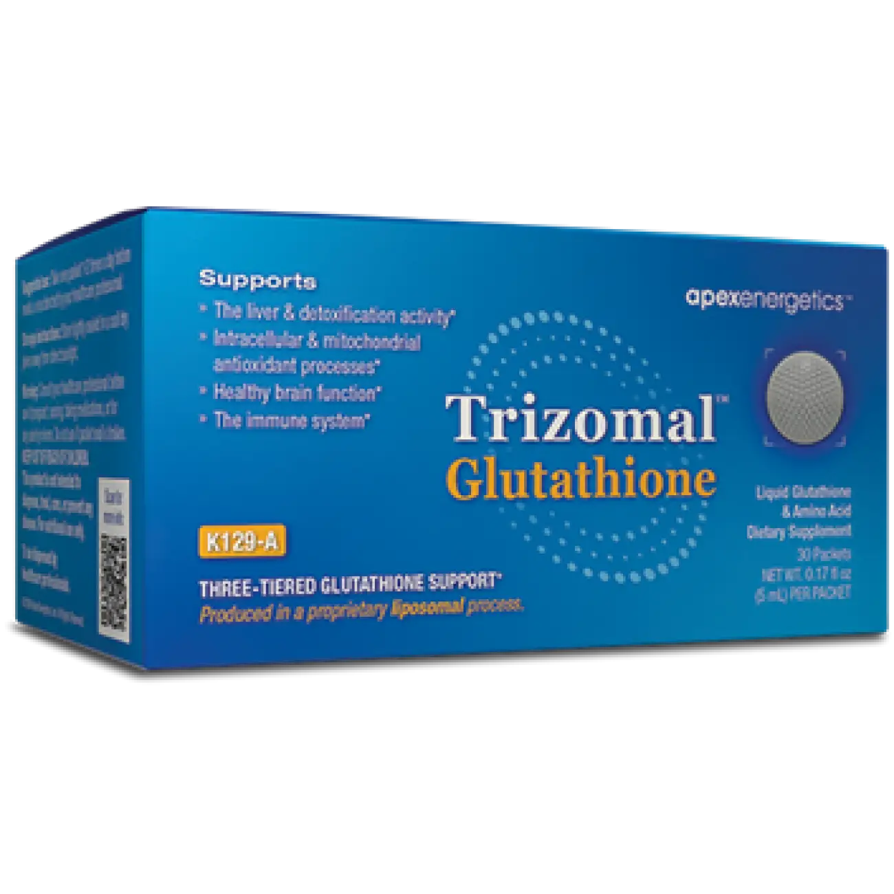 Apex energetics Trizomal Glutathione 30-Packet Box (K-129A)
