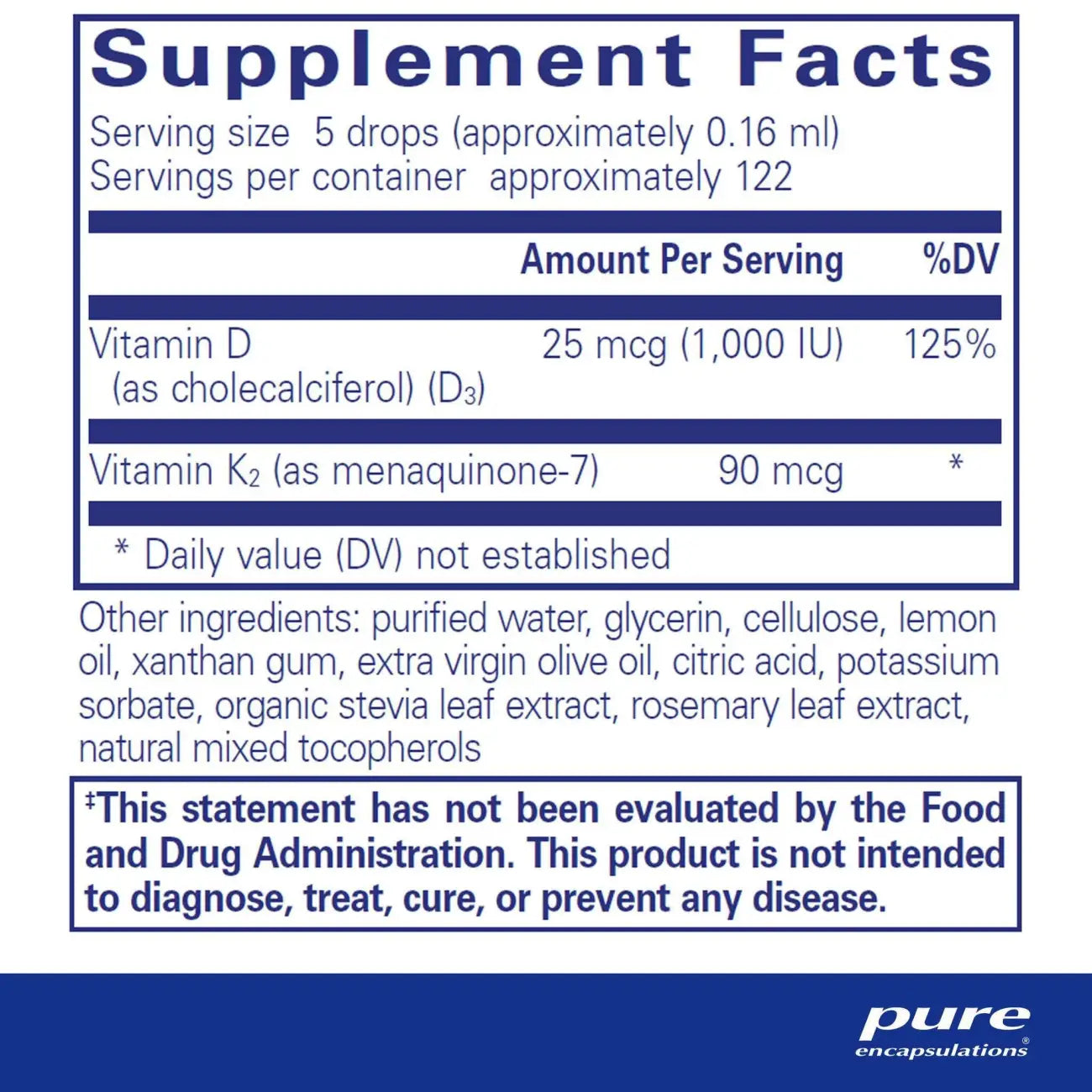 Pure Encapsulations EmulsiSorb K2/D3 liquid